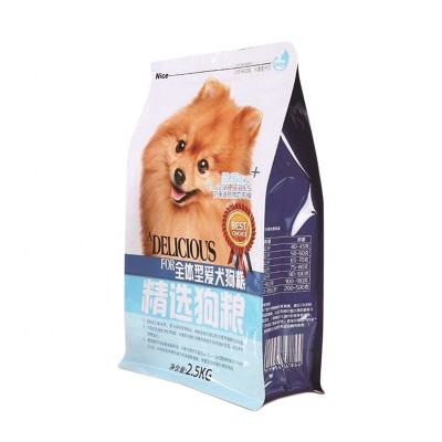 Food grade plastic resealable pouch packaging Pet Food bag with zipper