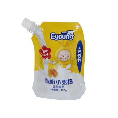 food grade spout pouch jelly juice packaging bag stand up pouch without zipper